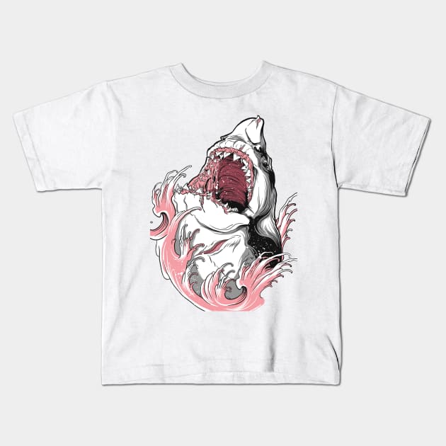 jaws Kids T-Shirt by audi